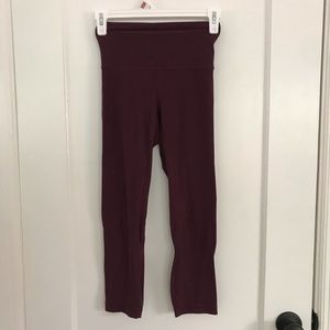 Lulu lemon align pant 25” burgundy